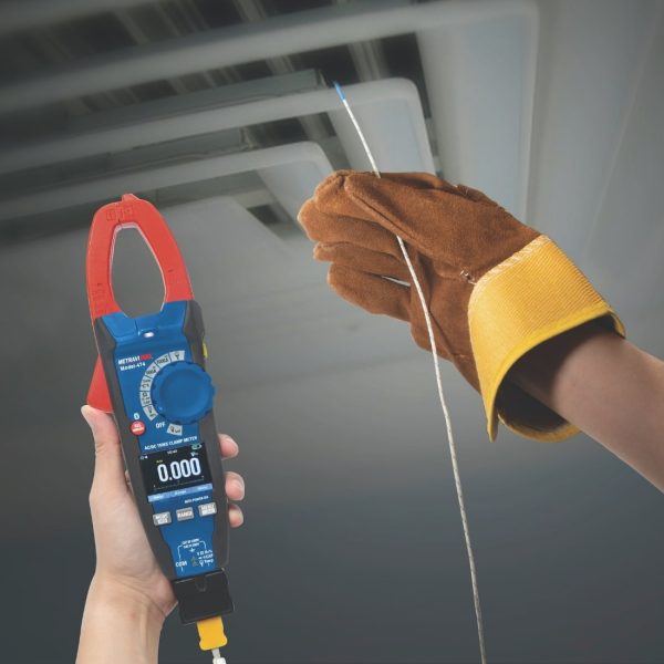 Measuring temperature using k-type thermocouple with the Metravi PRO 474 Digital TRMS AC_DC Professional Clamp Meter
