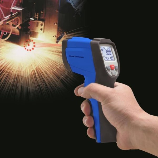 Metravi PRO 65 Max Series Infrared Thermometers Pyrometers with Circular Laser for upto 800°C 1000°C