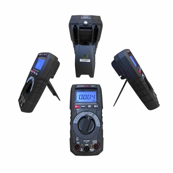 Metravi PRO 7 Digital Auto-ranging Digital TRMS Multimeter features a rugged housing and is compatible for magnetic holder