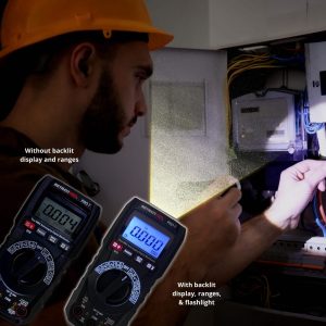 Metravi PRO 7 Digital Auto-ranging Digital TRMS Multimeter is the ideal tool for dark environments