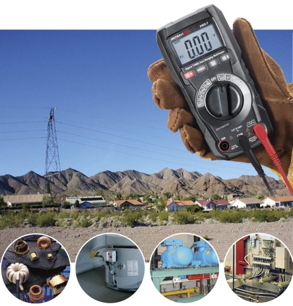 Metravi PRO 7 Digital TRMS Multimeter is ideal for rugged and dark environments