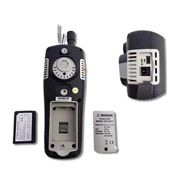 Metravi PRO APC-80 Air Particle Counter Back and Top View
