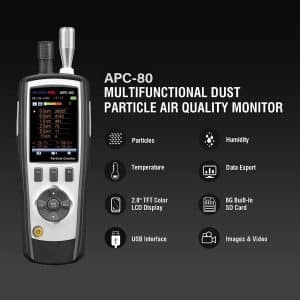 Metravi PRO APC-80 Air Particle Counter features