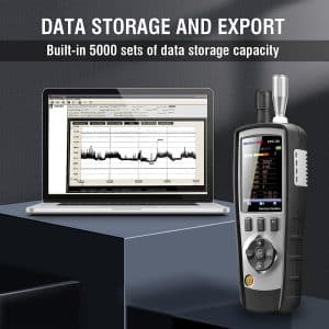 Metravi PRO APC-80 Air Particle Counter features data logging and analysis