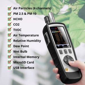 Metravi PRO APC-83 Air Particle Counter Features