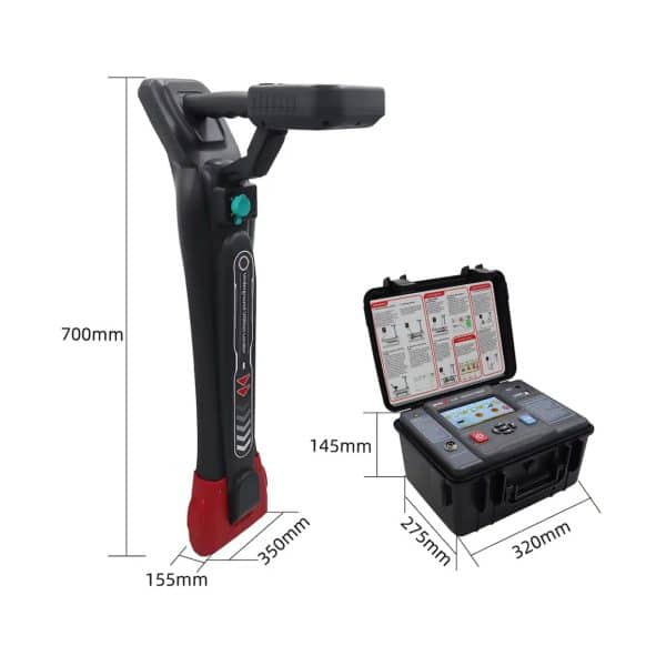 Metravi PRO CL-2150 Cable Route Tracer and Locator Dimensions (1)