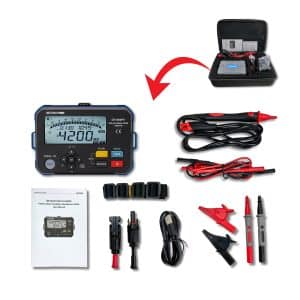 Metravi PRO DIT-960PV Digital Solar Insulation Tester Product Kit with Accessories