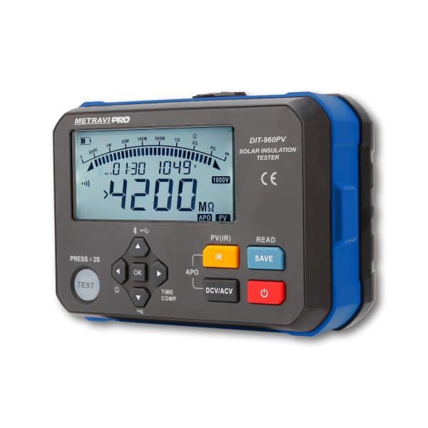 Metravi PRO DIT-960PV Solar Insulation Tester Right Side View