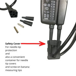 Metravi PRO ELEC+ Voltage Detector Electrical Tester comes with a Safety Cap for the needle tips