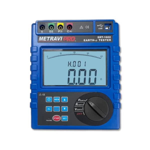 Metravi PRO ERT-1602 Earth Resistance and Soil Resistivity Tester Blue July 2025