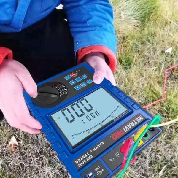 Metravi PRO ERT-1602 Earth Resistance and Soil Resistivity Tester can measure Earth Resistance, Soil Resistivity, Earth Voltage and AC Voltage