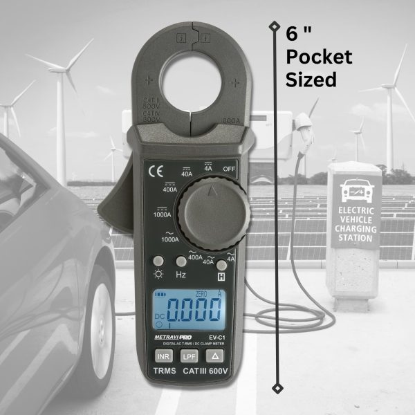 Metravi PRO EV-C1 Digital TRMS AC DC Clamp Meter