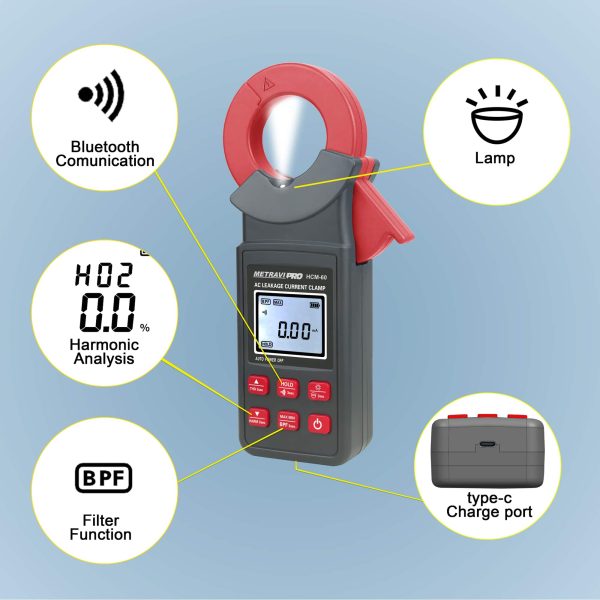 Metravi-PRO-HCM-60-AC-Leakage-Current-Clamp-Meter-features-and-specifications