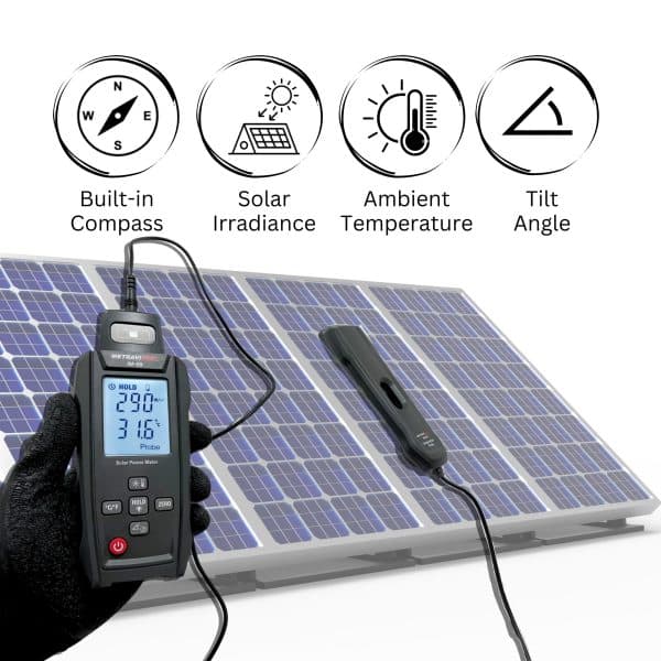 Metravi PRO IM-09 Solar Itrradiance Meter measures irradiance as well as ambient temperature (1)