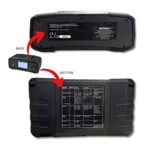 Metravi PRO MFT-9101 Multifunction Installation Tester Back and Bottom View