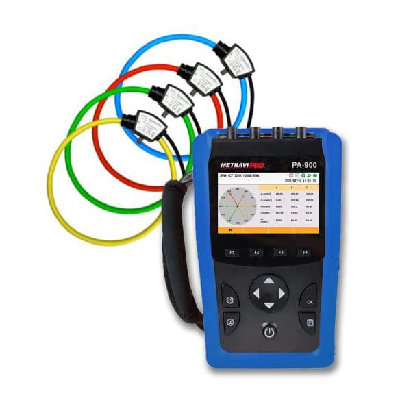 Metravi PRO PA-900 Power Quality Analyser with 1000A Current Clamps Set