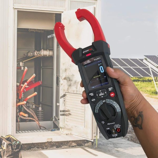 Metravi PRO Solar-3 Digital TRMS ACDC Clamp Meter measures upto 1000V AC/DC
