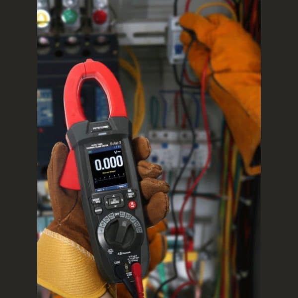 Metravi PRO Solar-3 TRMS ACDC Digital Clamp Meter can measure up to 1500VDC