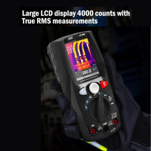 Metravi PRO TIM-900 Industrial TRMS Multimeter with Thermal Imager features 4000 counts display and 80x80 px thermal camera