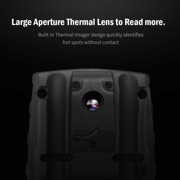 Metravi PRO TIM-900 Industrial TRMS Multimeter with Thermal Imager features a wide aperture for accurate thermal readings