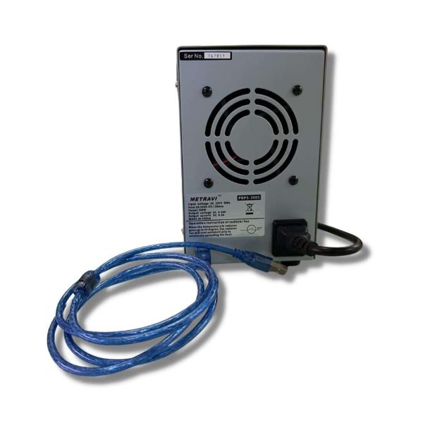Metravi PRPS-3005 Programmable DC Regulated Power Supply back view