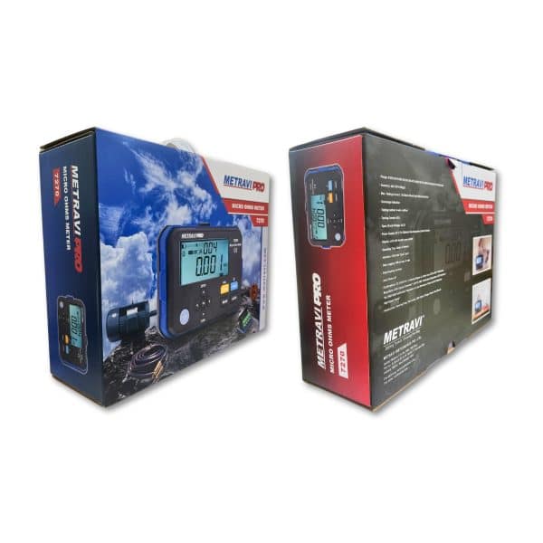 Metravi Pro 7270 1A Micro Ohms Meter with Data Logging Brand Box