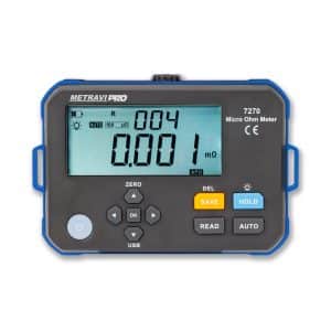 Metravi Pro 7270 Micro Ohms Meter Front View