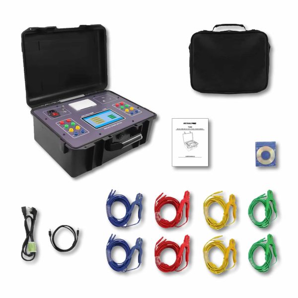 Metravi Pro 7280 Micro Ohms Meter for 3 Channel Transformers Product Kit with Accessories
