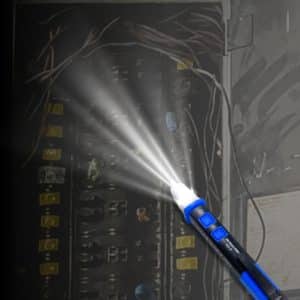 Metravi Pro AC-2 Non-contact Voltage Detector features a built-in flashlight
