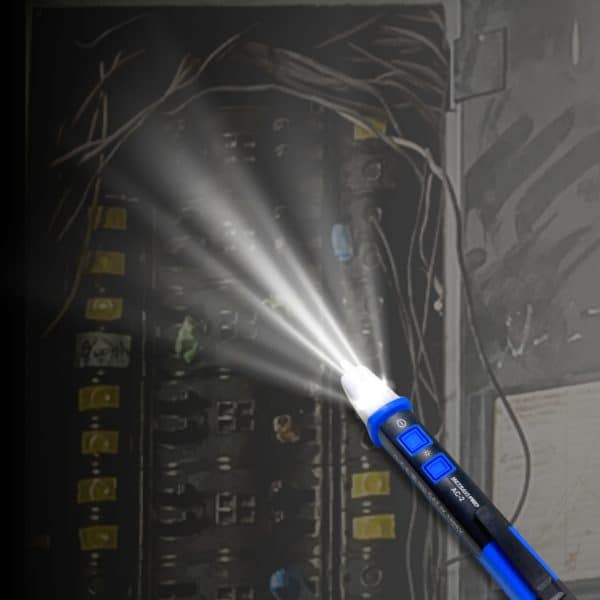 Metravi Pro AC-2 Non-contact Voltage Detector features a built-in flashlight