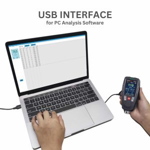 Metravi Pro CTG-03 Coating Thickness Gauge features USB Interface for PC Analysis Software