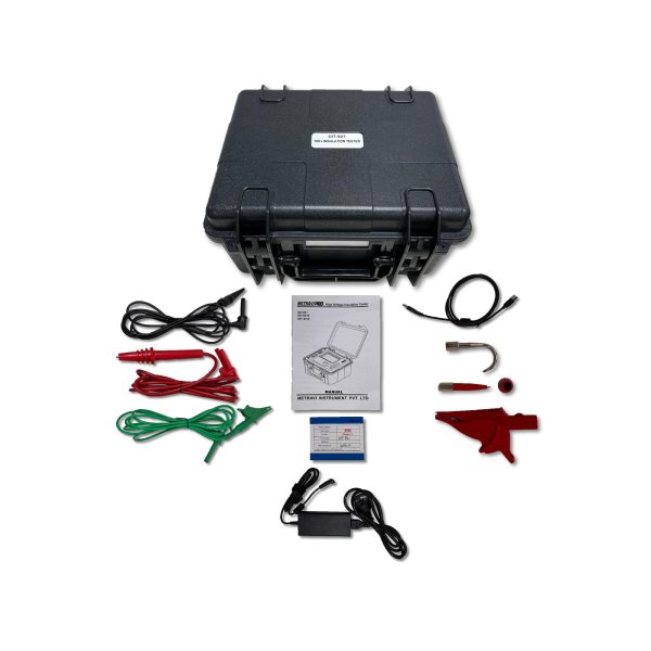 Metravi Pro DIT-927 10kV Digital Insulation Tester product kit and accessories