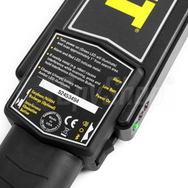 Metravi Super – V Metal Detector has LED light signalling along with audible alarm