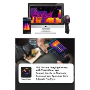 Metravi TI-8 Thermal Imager features a free Smartphone App for data logging and analysis