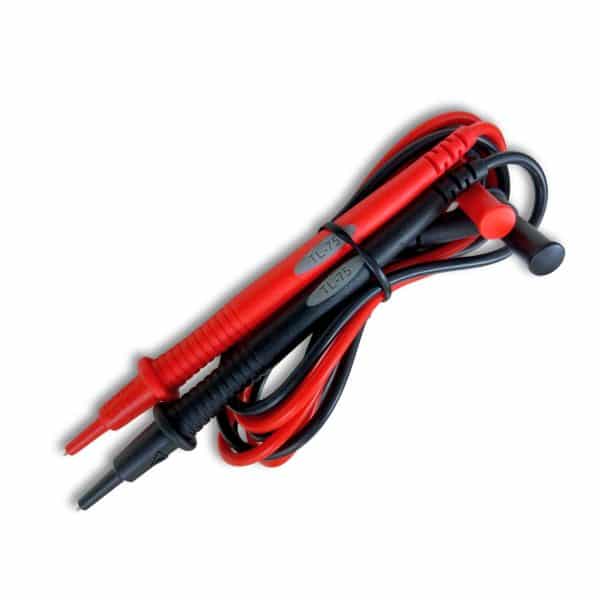 Metravi TL-75 Silicon Test Leads with caps on