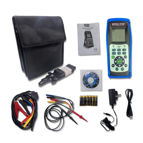 Metravi TM-6002 Battery Impedance Tester New product kit and accessories