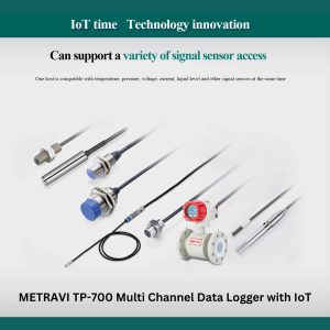 Metravi TP-700 Multi-channel Data Logger with IoT can support a variety of iot signal sensors