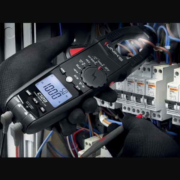 Metravi UNIKS C-126 C-128 TRMS AC DC Clamp Meter Application 2