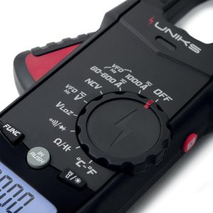 Metravi UNIKS C-128 TRMS AC DC Clamp Meter functions