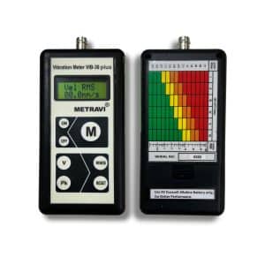 Metravi VIB-30 Plus Vibration Meter front and back