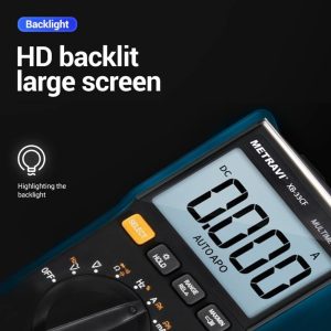 Metravi XB-33CF Digital TRMS Multimeter with large backlit screen
