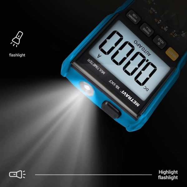 Metravi XB-33CF Digital TRMS Multimeter with Flashlight