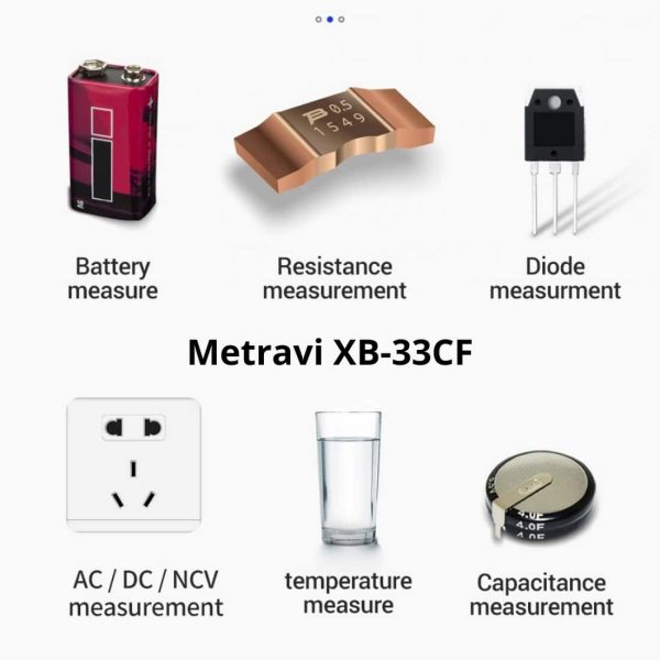 Metravi XB-33CF Digital TRMS Multimeter - fully featured with multiple measurements
