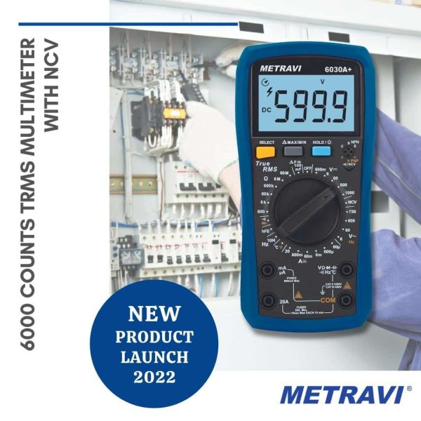 Metravi 6030A+ Digital TRMS Multimeter
