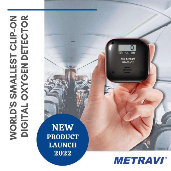 New Launch 2022 Metravi GA-09-O2 Portable Oxygen Gas Detector