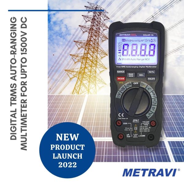Metravi new - PRO Solar-1A Digital TRMS Multimeter for Solar and PV